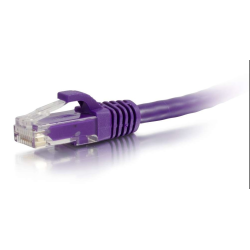 25FT C2G RJ-45 Male to RJ-45 Male Cat6 550MHz Snagless Network Cable - Purple