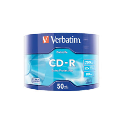 Verbatim CD-R 700MB 80Min 52X 50-Pack 
