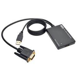 Tripp Lite P116-003-HD-U VGA to HDMI Adapter - Black