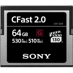 64GB Sony CFast G Series Memory Card - Speed Rating (up to 530MB/sec)