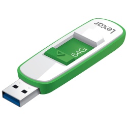 64GB Lexar S75 USB 3.0 Flash Drive Green/White