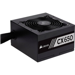 Corsair CX650 650 Watt 24 Pin ATX Power Supply - Black