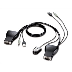 D-Link 2 Port 6FT DKVM-222 KVM Cable - Black