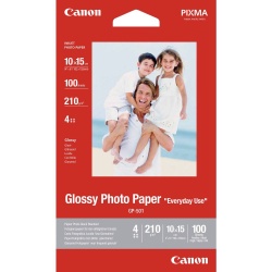 Canon Glossy 4x6-inch Photo Paper - 100 Sheets
