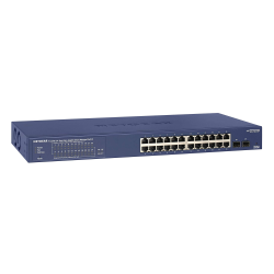 Netgear 24-Port PoE Managed Gigabit Ethernet Switch - Blue