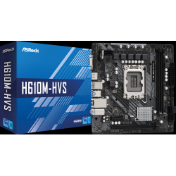 Asrock H610M-HVS Intel H610 LGA 1700 Micro ATX DDR4 Motherboard