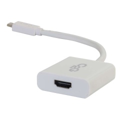 C2G USB-C to Ethernet Multiport Adapter - White