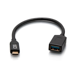 C2G USB-C to USB-A Video Adapter Cable - 5.9in 