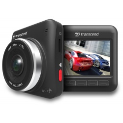 Transcend 16GB DrivePro 200M Car Video Recorder Dash Cam Built-In Wi-Fi with 16GB microSD Card