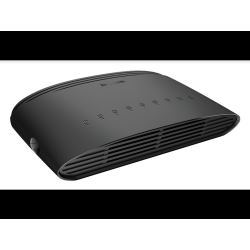 D-Link Network 8-Port Gigabit Unmanaged Switch (10/100/1000) - Black