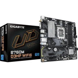 GIGABYTE B760M D3HP WIFI6 Motherboard - Supports Intel Core 14th Gen CPUs, 4+1+1 Phases Digital VRM, up to 5600MHz DDR5, 2xPCIe 4.0 M.2, Wi-Fi 6, GbE LAN, USB 3.2 Gen1