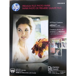 HP Glossy 8.5x11 Premium Plus Photo Paper - 50 sheets