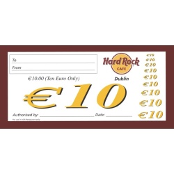 Hard Rock Cafe EUR 10 Gift Card (valid in Ireland only)