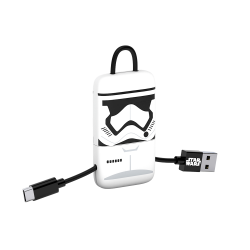 Star Wars TLJ StormTrooper KeyLine Micro USB Cable 22cm