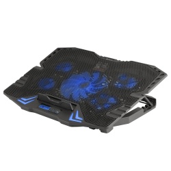 NGS Gaming Laptop Cooler with 5 Fans and LCD Screen - GCX-400