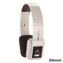 Bluetooth Foldable Headphones NGS Artica Deluxe with Transport Bag and 3.5mm Jack Cable Included - White