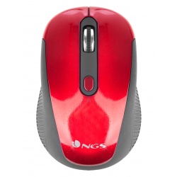 NGS 2.4Ghz Wireless Optical Mouse 3 Buttons, NGS Haze Red