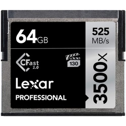 64GB Lexar Professional 3500x CFast 2.0  Memory Card