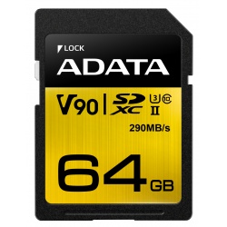 64GB AData Premier ONE SDXC UHS-II U3 290MB/s Class 10 Memory Card