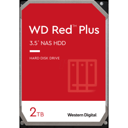 2TB Western Digital WD Red Plus 3.5 Inch Serial ATA III 6GBS 5400RPM 128MB Cache Internal Hard Drive