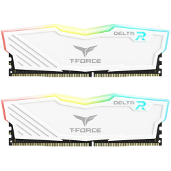 16GB Team Group Delta DDR4 3600MHz CL18 Dual Channel Memory Kit (2 x 8GB) - White