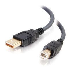 C2G 16.4FT Ultima USB Type-A Male to USB Type-B Male Cable - Charcoal
