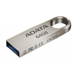 64GB AData UV310 USB3.1 Metallic USB Flash Drive