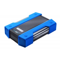 4TB AData HD830 Extreme Durable USB3.1 Portable Hard Drive - Aluminum/Silicone - Black/Blue