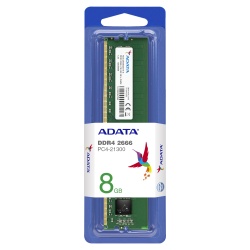 8GB AData DDR4 2666MHz PC4-21300 CL19 Desktop Memory Module 288 Pins (4 Chips)