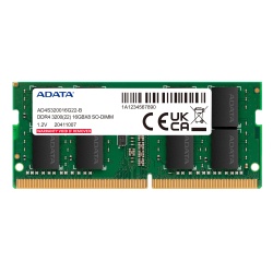 16GB AData DDR4 SO-DIMM 3200MHz Laptop Memory Module CL22 1.2V