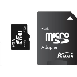 2GB A-Data Speedy microSD (TransFlash) Memory Card w/SD adapter