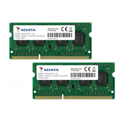 8GB AData DDR3 1600MHz SO-DIMM PC3-12800 CL11 Laptop Memory Kit (2x 4GB)