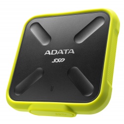 512GB AData SD700 Durable External SSD - USB3.1 Interface - Black/Yellow