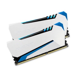 16GB Avexir DDR4 Raiden Series 3000MHz PC4-24000 CL16 Dual Channel Kit (2x 8GB) White/Blue Heatsinks