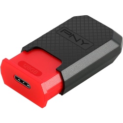 128GB PNY USB3.1 Flash Drive - Black,Red