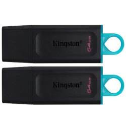 64GB Kingston Technology DataTraveler Exodia USB3.2 Type-A Flash Drive - 2 pack - Black