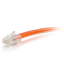 C2G Unshielded Non-Booted Cat6 Ethernet Network Patch Cable - Orange - 50ft 