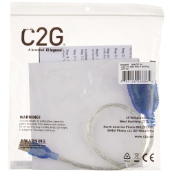 C2G USB to DB9 RS232 Adapter Cable - Blue - 1.5ft