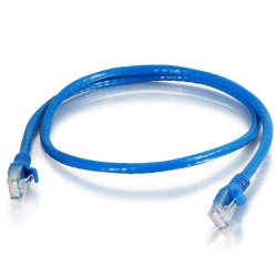 C2G Shielded Snagless Cat5e Ethernet Network Patch Cable - Blue - 5ft 