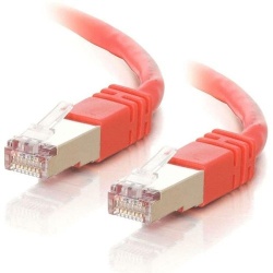 C2G Shielded Snagless Cat5e Ethernet Network Cable - Red - 5ft 