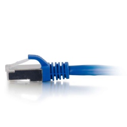 C2G Shielded Snagless Cat5e Ethernet Network Cable - Blue - 14ft 