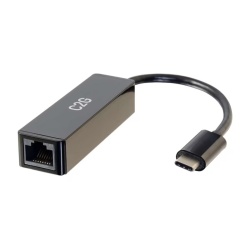 C2G USB-C to RJ-45 Male to Female Network Adapter 