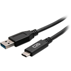 C2G Male to Male USB-C to USB-A Cable - 1ft