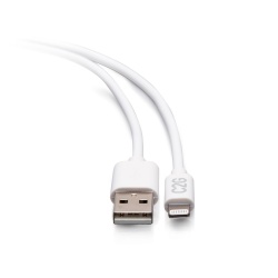 C2G USB-A to Lightning Sync and Charging Cable - White - 6ft