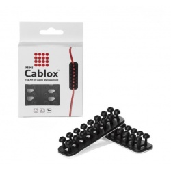Mini Cablox 2x8 Cable Management System 3-pack Black