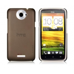 iShell Frosted Black Snap-On Case + Screen Protector for HTC One X