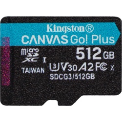512GB Kingston Technology Canvas Go Plus UHS-I Class 10 MicroSD Memory Card