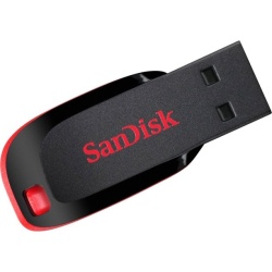 128GB SanDisk Cruzer Blade USB2.0 Flash Drive