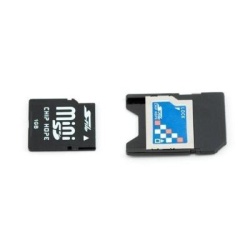 1Gb MiniSD Secure Digital card with SD adapter Chip Hope