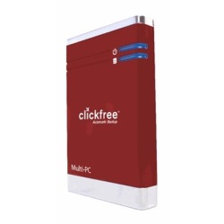 250GB ClickFree Portable Backup Drive HD225 (red)